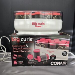 Conair More Big Curls Hot Rollers (1.5") Grey & Pink CHV12N